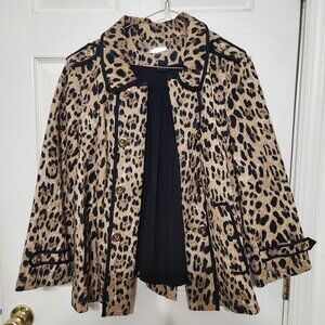 White House Black Market Cheetah Print Jacket NWOT